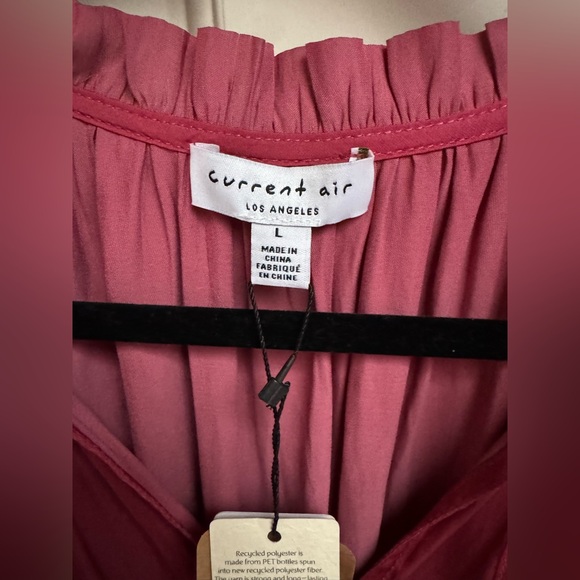 Current Air Long Sleeve Split Neck Dress - Picture 6 of 8